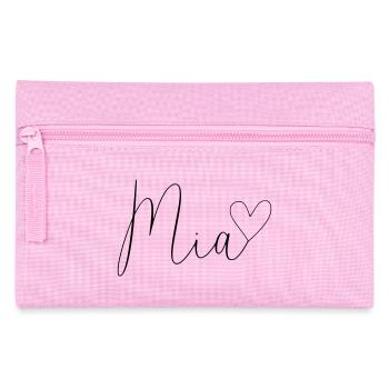 Mia surname First name Girl - Pencil Case - pink - Front