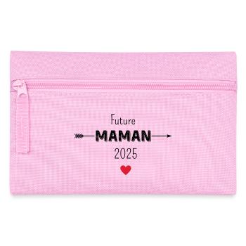 Werdende Mama 2025 - Federtasche - Rosa - Vorne