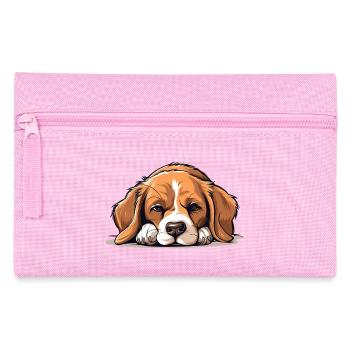 Morgenmuffel auf vier Beinen - Federtasche - Rosa - Vorne