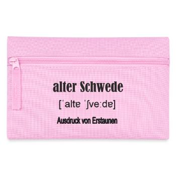 alter_schwede - Federtasche - Rosa - Vorne
