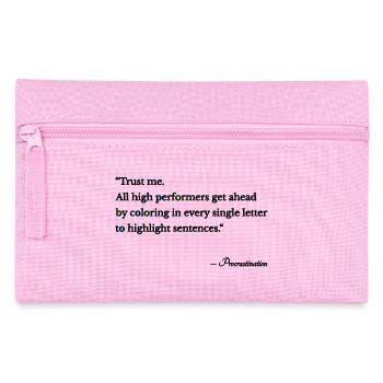 Procrastination - Pencil Case - pink - Front