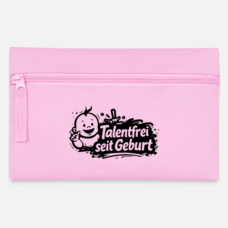 Talentfrei seit Geburt - Federtasche - Rosa