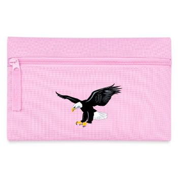 Adler stark stolz - König der Lüfte - Federtasche - Rosa - Vorne