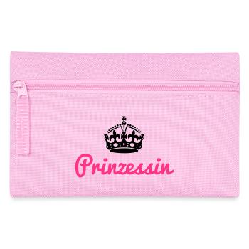Princess with crown - Pencil Case - pink - Front