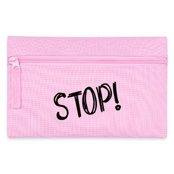 STOP. PANEL. DAD. MOTORCYCLE. FUNNY. CAR - Pencil Case - pink - Front