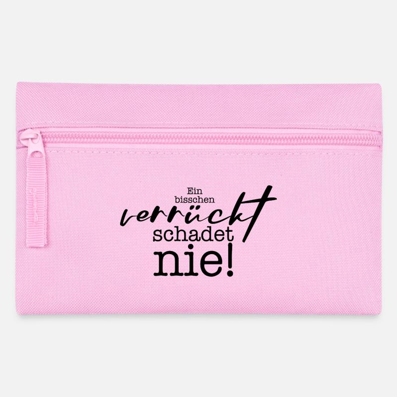 A LITTLE CRAZY - Pencil Case - pink