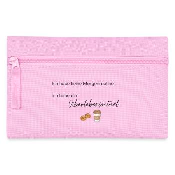 LIEBEVOLL Morgenroutine Zimtschnecke  - Federtasche - Rosa - Vorne