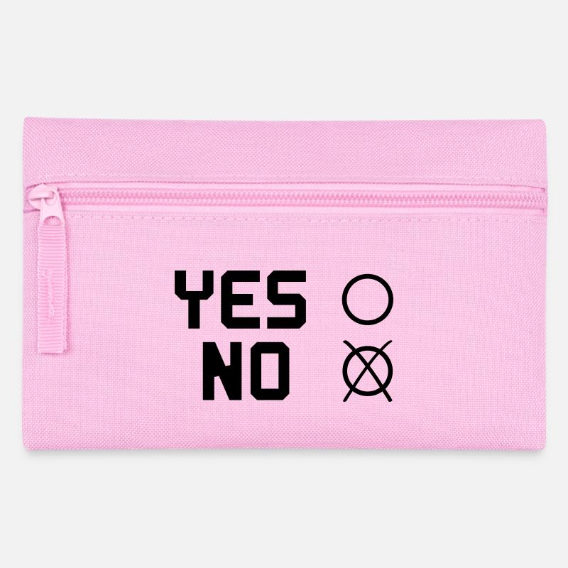 yes NO - Pencil Case - pink