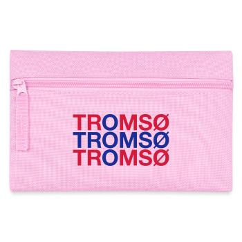 TROMSO Norway Norwegen Norge Norwegische Flagge - Federtasche - Rosa - Vorne