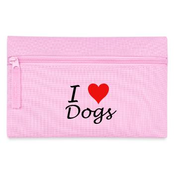 I Love Dogs - Federtasche - Rosa - Vorne