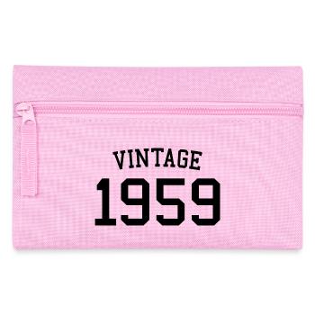 Jahrgang 1959 65. Geburtstag Männer Frauen 65 Jahre alt - Federtasche - Rosa - Vorne