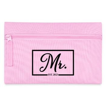 Mr. Est. 2023 Fiançailles pour la fête de mariage du marié - Trousse - rose - Devant
