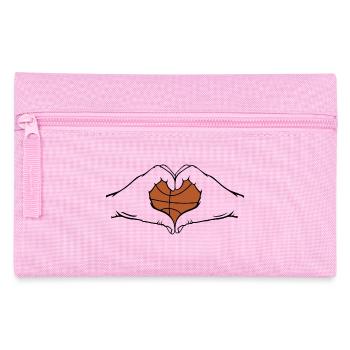 Basketball Heart Shape - Pencil Case - pink - Front
