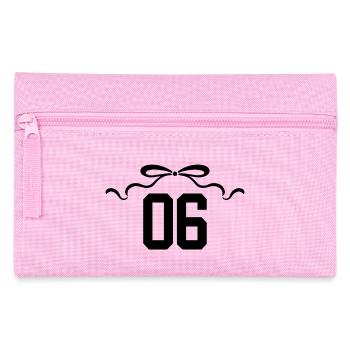 Number 6 Knot - 6th Anniversary - Pencil Case - pink - Front