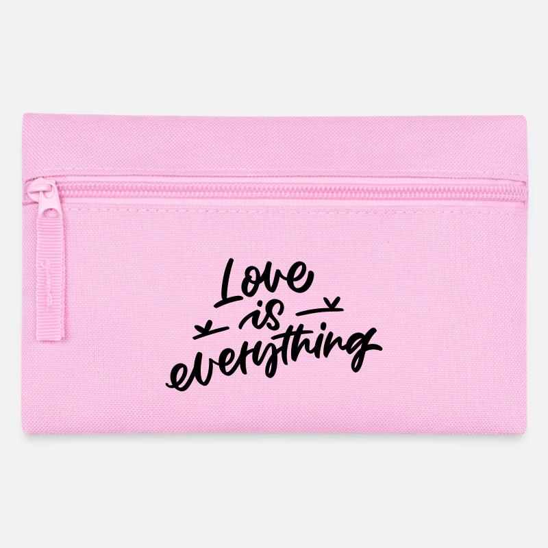 Love Is Everything - Federtasche - Rosa