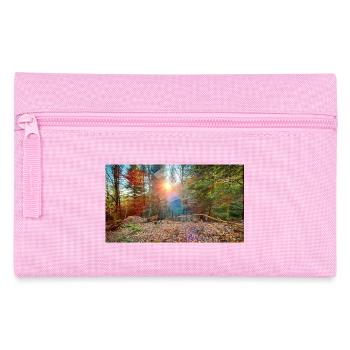 Lumière du soleil dans la forêt d’automne - Trousse - rose - Devant