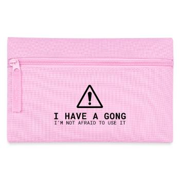 I Have a Gong - I'm Not Afraid to Use It | Fun  - Federtasche - Rosa - Vorne