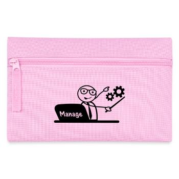 Manage Office laptop - Pencil Case - pink - Front