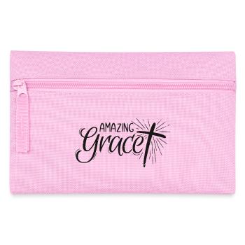 Amazing Grace Lettering - Federtasche - Rosa - Vorne
