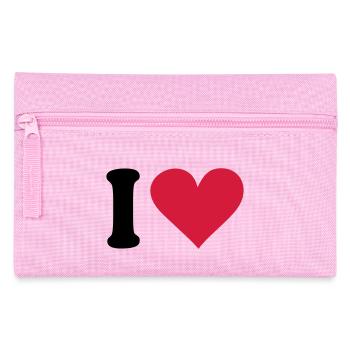 I - love - Federtasche - Rosa - Vorne