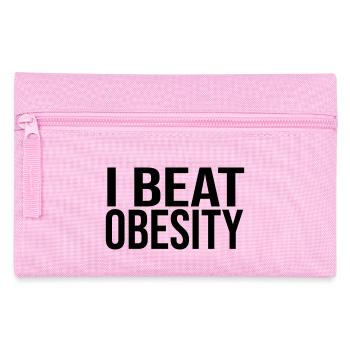 I Beat Obesity - Federtasche - Rosa - Vorne