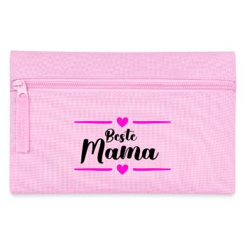 beste mama - Federtasche - Rosa - Vorne