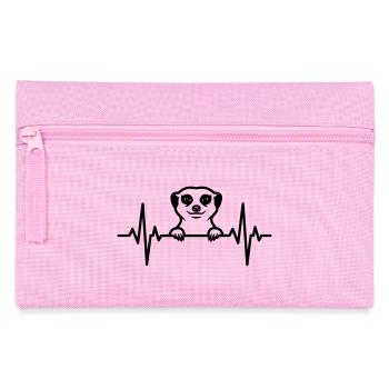 Illustration du battement de cœur de Suricate - Trousse - rose - Devant