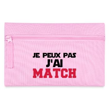 je peux pas j'ai match - Trousse - rose - Devant