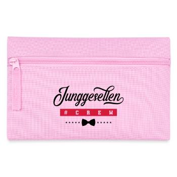junggesellen crew - Federtasche - Rosa - Vorne