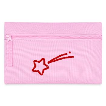 hand-drawn shooting star - Pencil Case - pink - Front