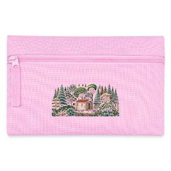 Vivre près de la nature avec une petite maison en forêt - Trousse - rose - Devant