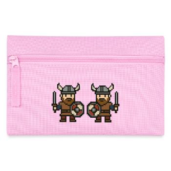 Viking Comic Pixel 2 - Pencil Case - pink - Front