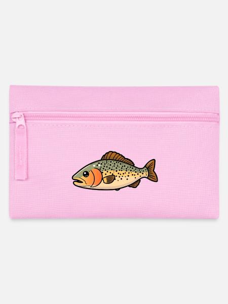Forelle Fisch - Federtasche - Rosa