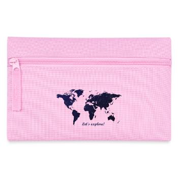 Welt - Federtasche - Rosa - Vorne