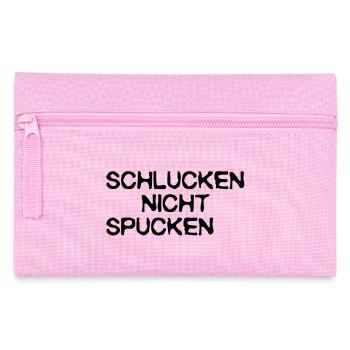 swallow do not spit, - Pencil Case - pink - Front