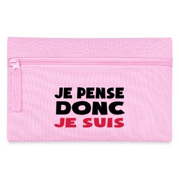 je pense donc je suis charlie - Pencil Case - pink - Front