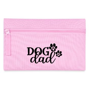 Dog Dad - Süße Hundepfoten Lustiger Hundeliebhaber Papa Geschenk - Federtasche - Rosa - Vorne