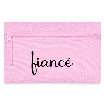 Verlobte Matching Verlobung Geschenk Hochzeit des Bräutigams - Federtasche - Rosa - Vorne