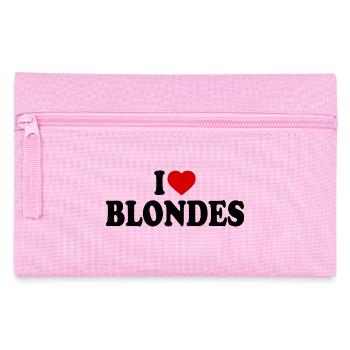 I love blondes - Federtasche - Rosa - Vorne