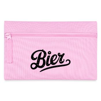 Beer - Funny Beer Logo Tshirt - Pencil Case - pink - Front