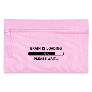 Le cerveau se charge, attends Lustiger Spruch - Trousse - rose - Devant