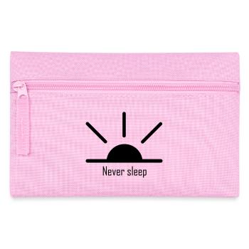 Never sleep - Pencil Case - pink - Front