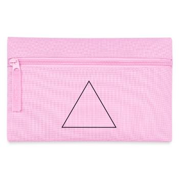 Dreieck // gleichschenklig gleichseitig // Rahmen - Federtasche - Rosa - Vorne