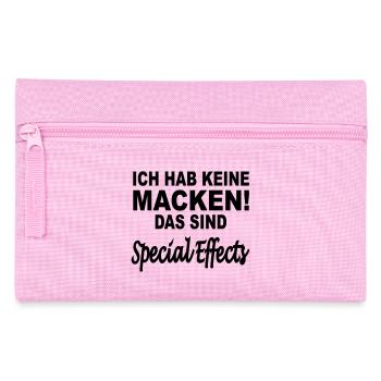 ich hab keine macken - Federtasche - Rosa - Vorne