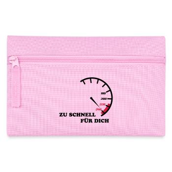 zu_schnell_fuer_dich - Federtasche - Rosa - Vorne