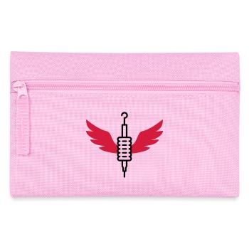 Tätowierer / Zeichnung / Tattoo / Tattooist - Federtasche - Rosa - Vorne