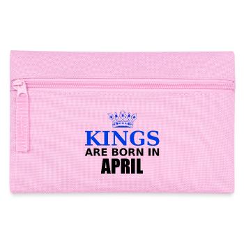 kings are born in april - Pencil Case - pink - Front