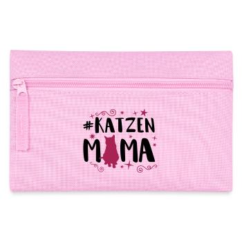 katzen mama - Federtasche - Rosa - Vorne