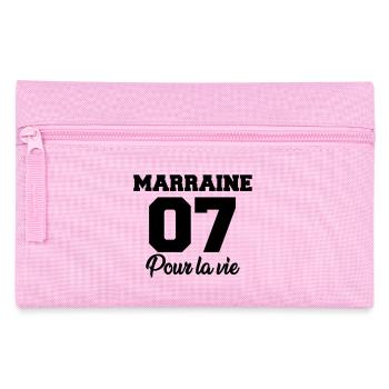 marraine 07 pour la vie - Pencil Case - pink - Front