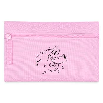 Dessin animé cochon 02 - Trousse - rose - Devant